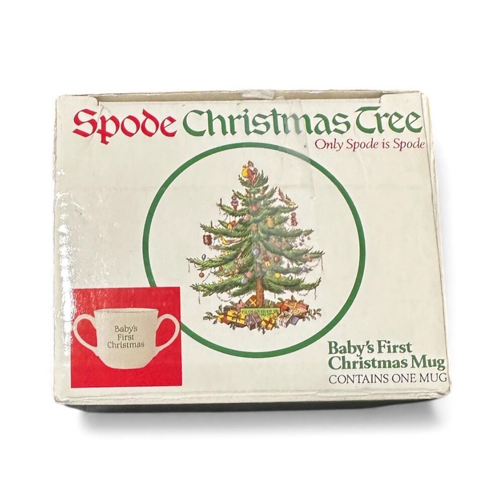 Spode Christmas Tree Baby’s First Christmas Mug